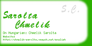 sarolta chmelik business card